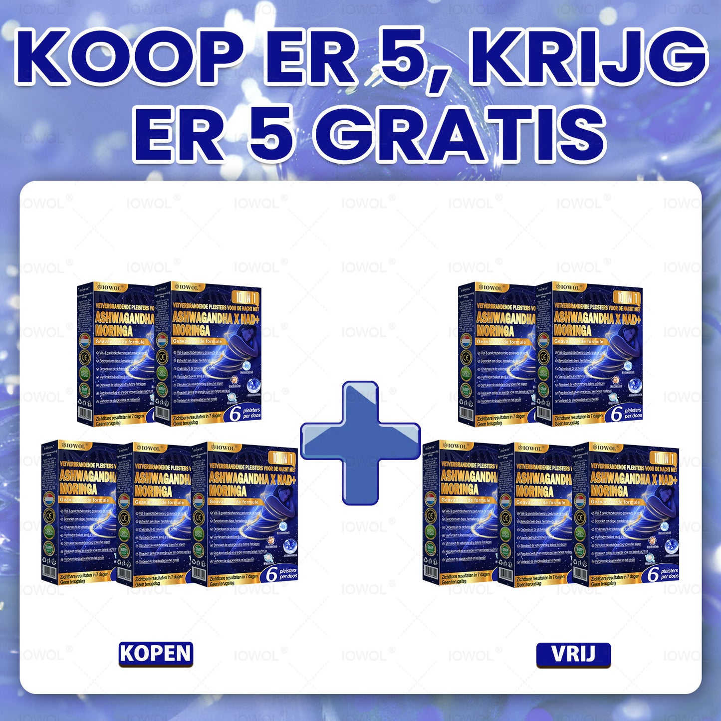 IOWOL® Nachtelijke Vetverbrandingspatches! Geen pillen, geen verspilling, geen gedoe & 100% resultaat.